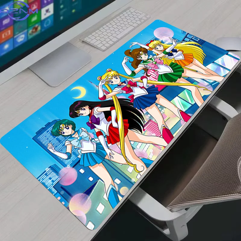 Mouse Pad Laptop Anime Girl Kawaii Mousepad Computer Gaming Accessories S-sailor Moon Rubber Desk Mat Gamer Keyboard Mats