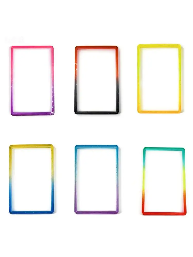 Meerdere kleuren gegradeerde kaarthouder voor standaard P/S/A slab-hoesjes, stapelbaar, gemaakt passend voor P-S-A met TPU achterplaat - afbeelding 2