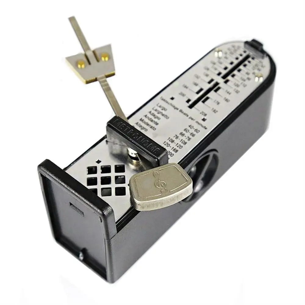 Metal Movement Mechanical Metronome High Accuracy Musical Instrument Piano Metronome Antique Loud Sound Guitar Metronome