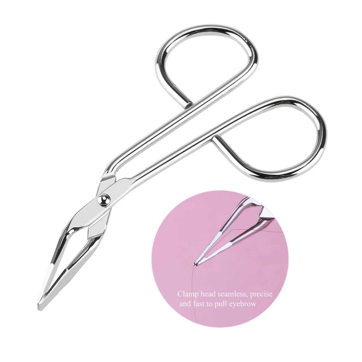 

Stainless Steel Silver Eyebrow Tweezer Slanted Design for Accurate Facial Eyebrow Hair Removal and Handicraft Use