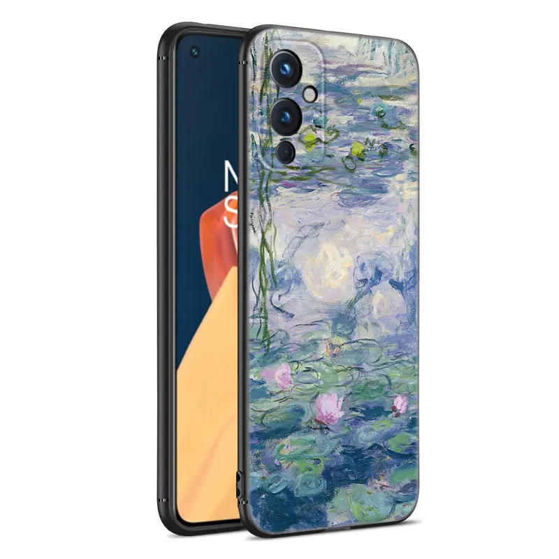 Claude Monet Garden Lotus Bridge Phone Case For OnePlus 9 10 ACE 2V Pro 9RT 10T 10R 11R Nord CE 2 3 Lite N10 N20 N30 5G Cover