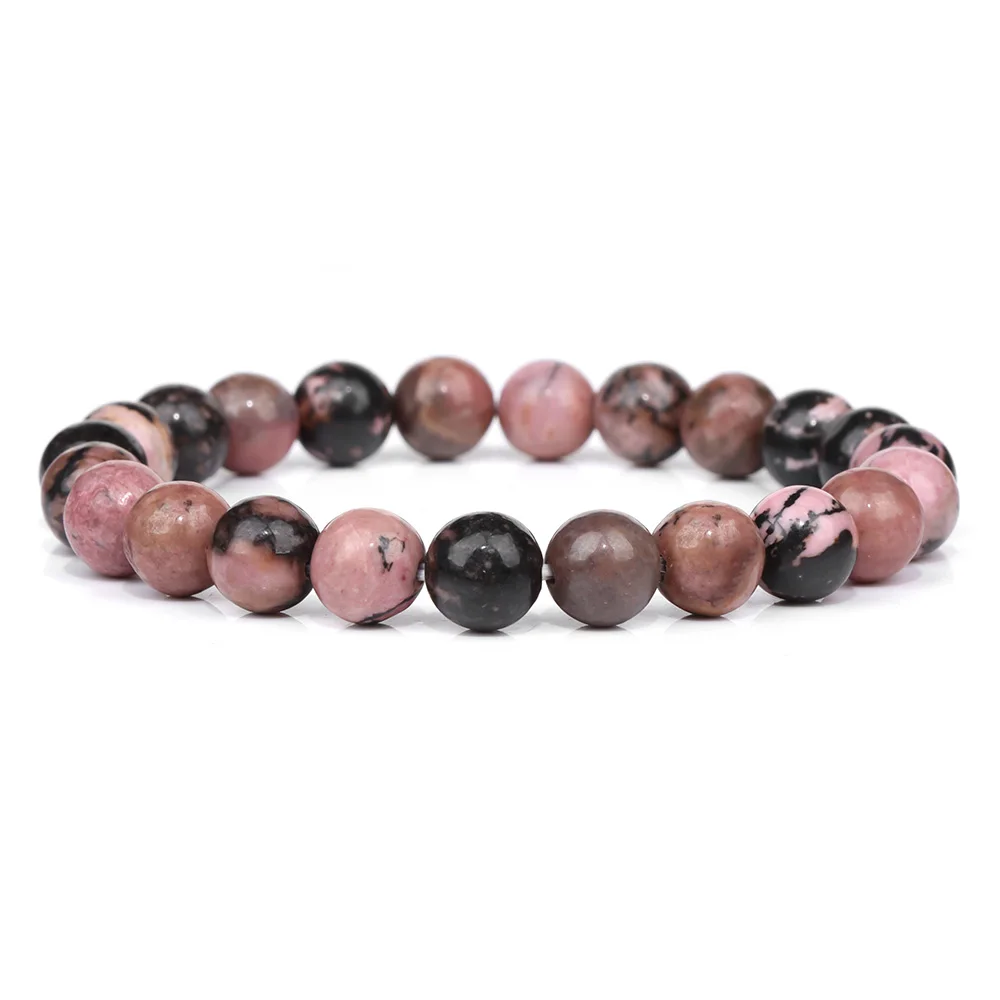 Originale Reiki ametiste perline bracciali per donna uomo pietra naturale cristallo quarzs lapislazzuli braccialetto elastico sanitario