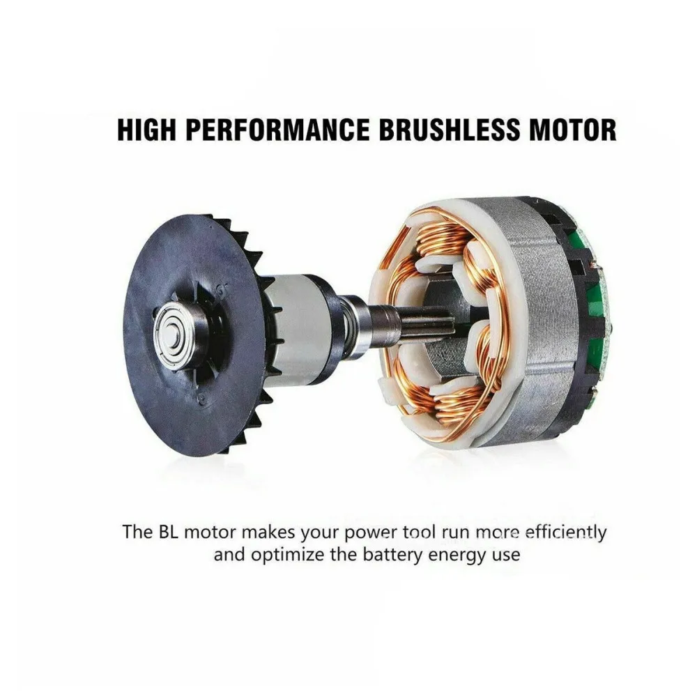 Chiave impac senza spazzole 1/2 "Riparazione cacciavite a batteria 500N.m Driver elettrico 4 marce Utensili elettrici per batteria Milwaukee 18V