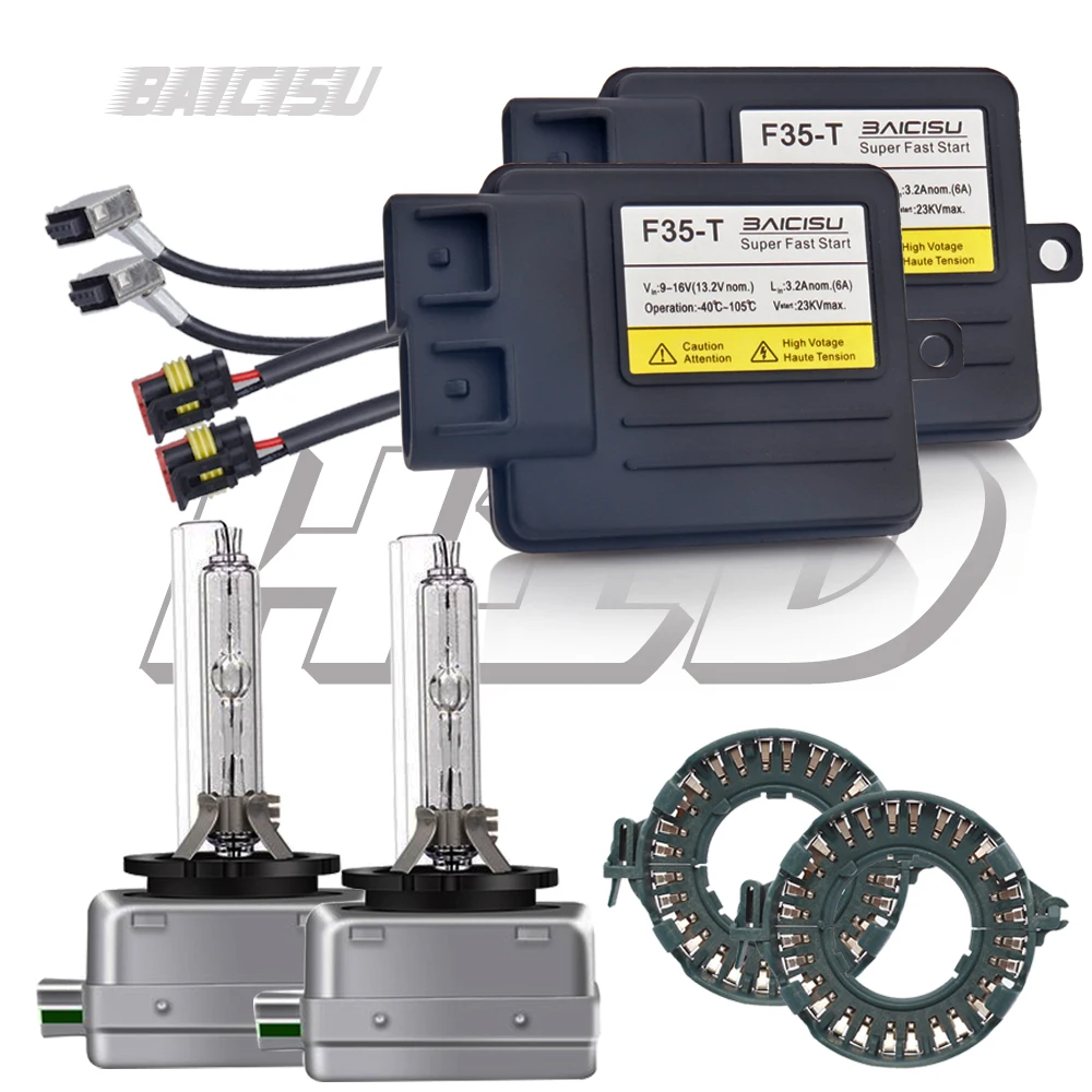 

BAICISU 35W D1S D1R D3S Модернизированная линза фары Ксеноновый балласт OEM T35 Fast Start D1 D3 Комплект для замены балласта Авто лампы