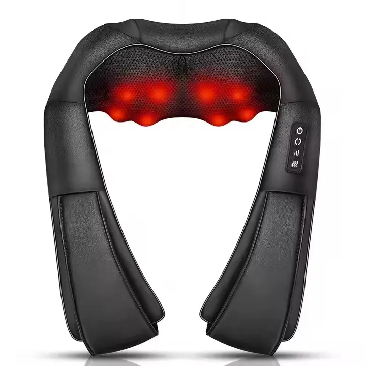 Hot Sale Kneading Thermal Massage Belt Electric Full Body Heated Deep Tissue 3D Kneading Massage Pillow for Neck Shoulder