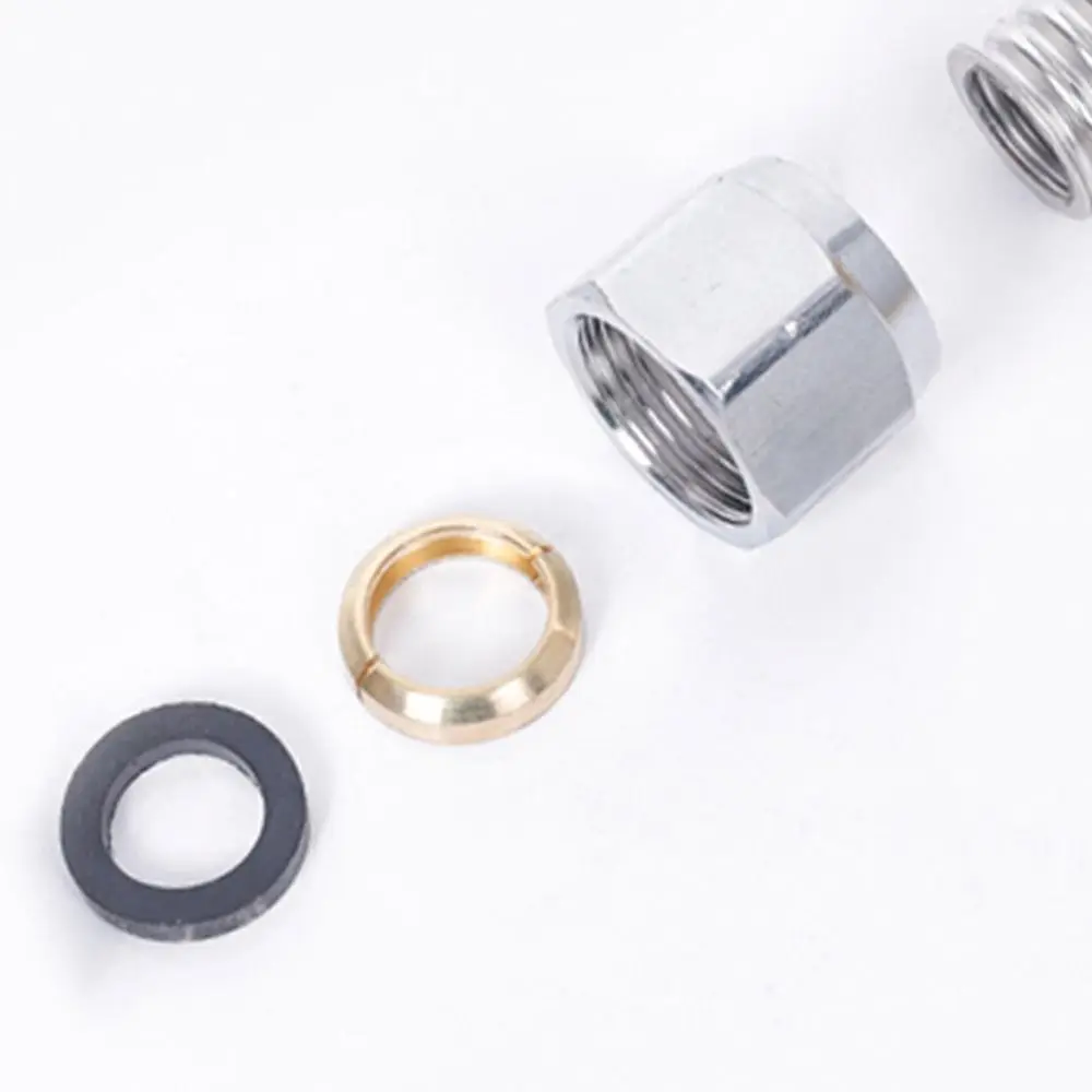 Silicone Gasket Plumbing Hose Corrugated with Wrench Bathroom Heater Connector Non-slip Installation Pipeline Protection