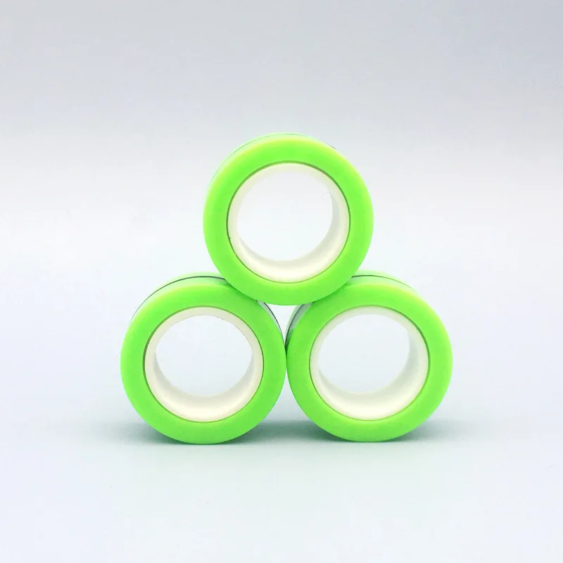 Chống Stress Vòng Từ Tính Fidget Giải Nén Đồ Chơi Ảo Thuật RingTools Trẻ Em Từ Ngón Tay Đeo Nhẫn Spinner Vòng Người Lớn Giải