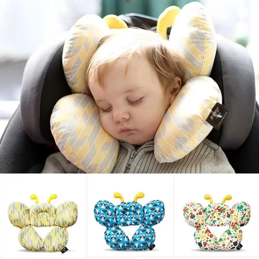 

Breathable Kids Neck Pillow shape Comfortable Car Seat Head Support Soft Protective Cushion Infant Nursing Headrest Travel