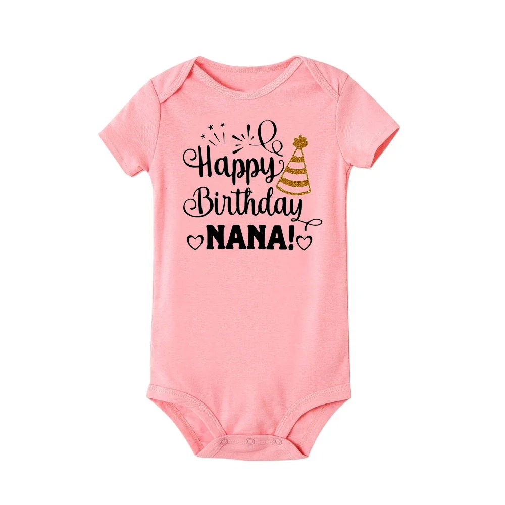 Happy 1st Birthday As My Mummy Newborn Bodysuit Baby Short Sleeve Clothes Girls Boys Romper Toddler Mom Birthday Outfits Gifts