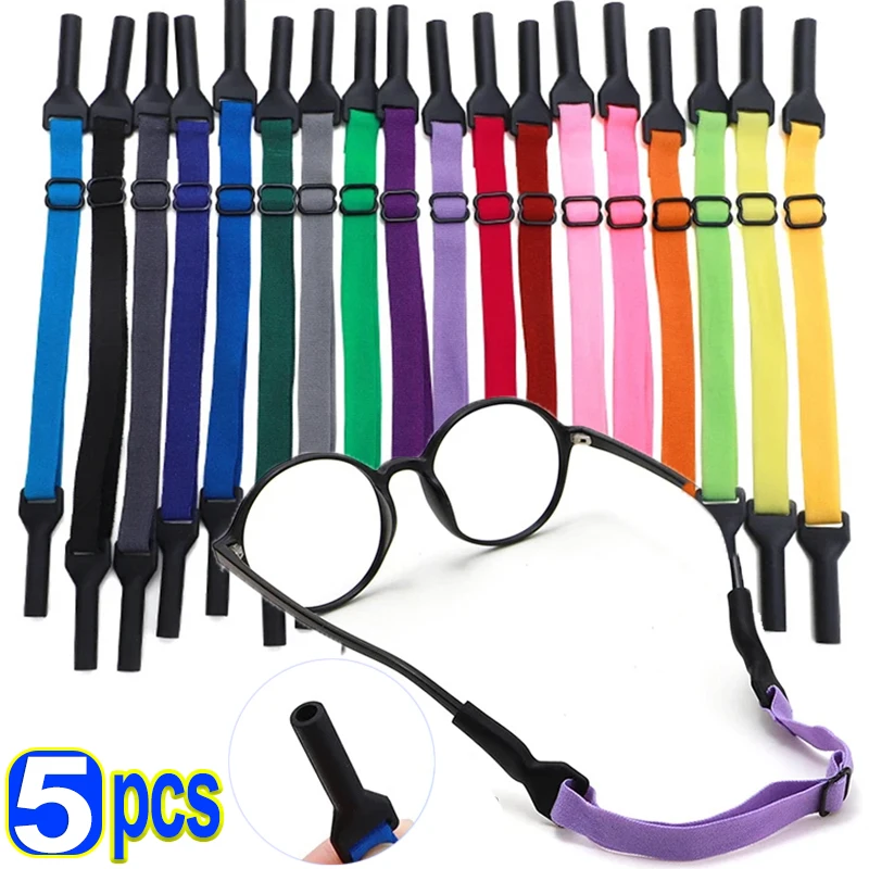 

Safety Glasses Chain For Kids Adult Sunglasses Elastic Strap Glasse Band Straps Retainer Cord Holder Sports Eyeglasses Rope