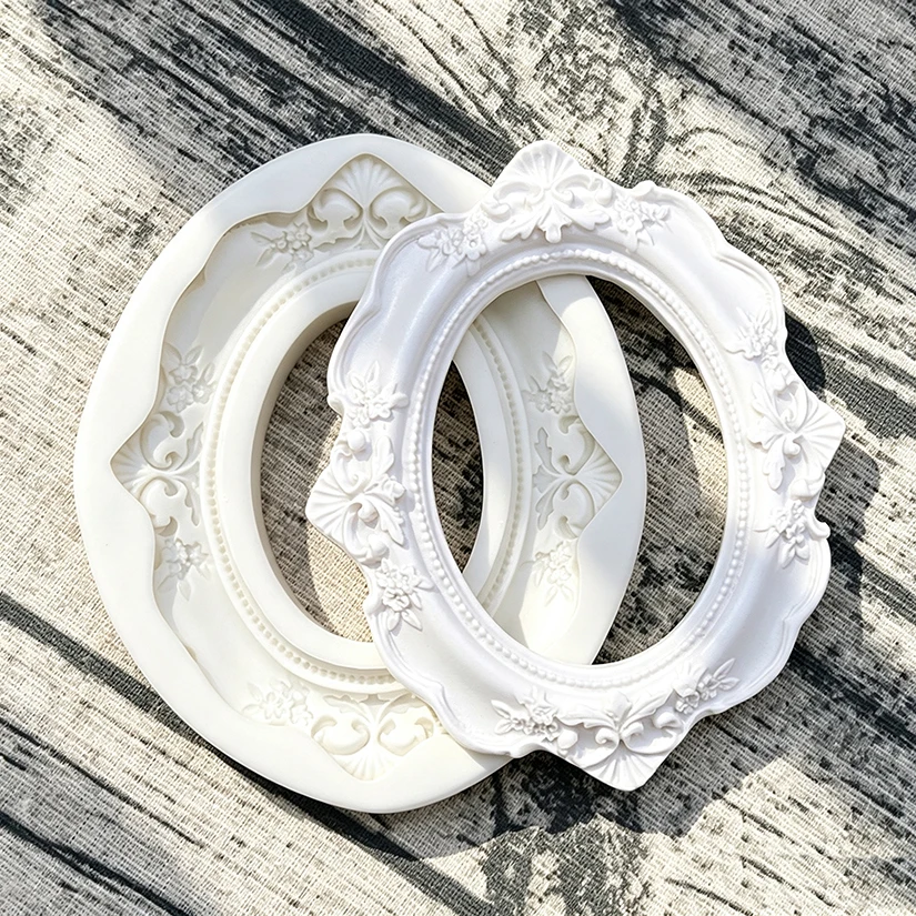 Rahmen Silikon form Sugar craft Schokolade Cupcake Backform Fondant Kuchen Dekorations werkzeuge