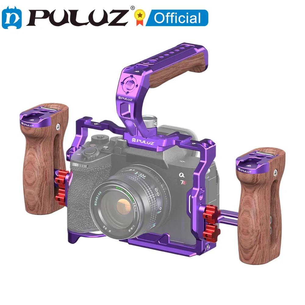 

PULUZ for Sony A7R5 / A7M4 Metal Camera Cage Stabilizer Rig with Upper Handle & Left and Right handles