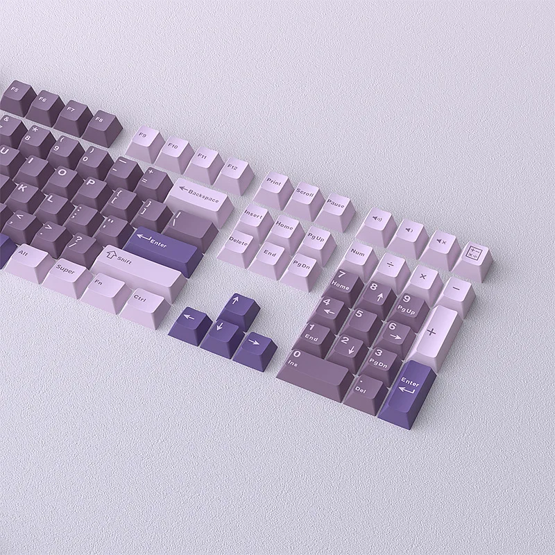 Witch Inner Purple Mechanical Keyboard Keycap PBT Material 128 Key Small Full Set Original Factory