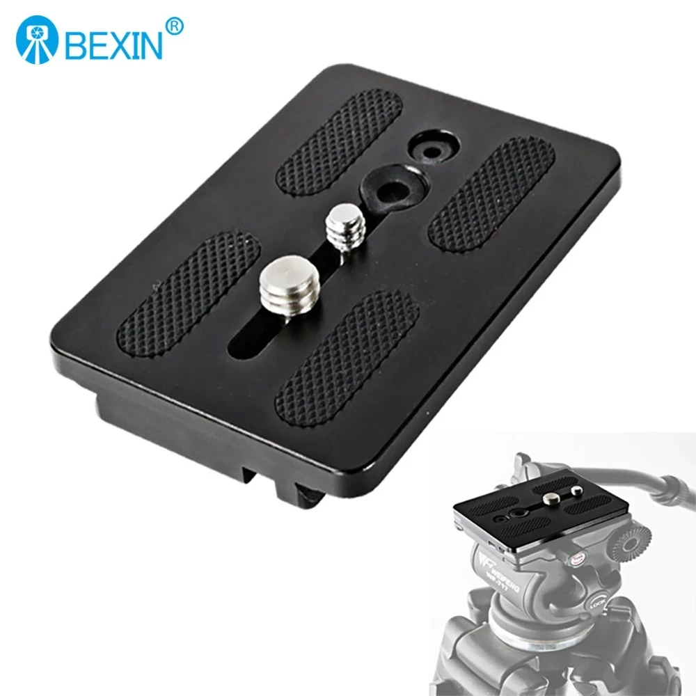 BEXIN Camera Quick Release Plate Tripod Hydraulic Head Mount Plate for Weifeng 717 EI-717A Video Tripod Head Tripod Accessories