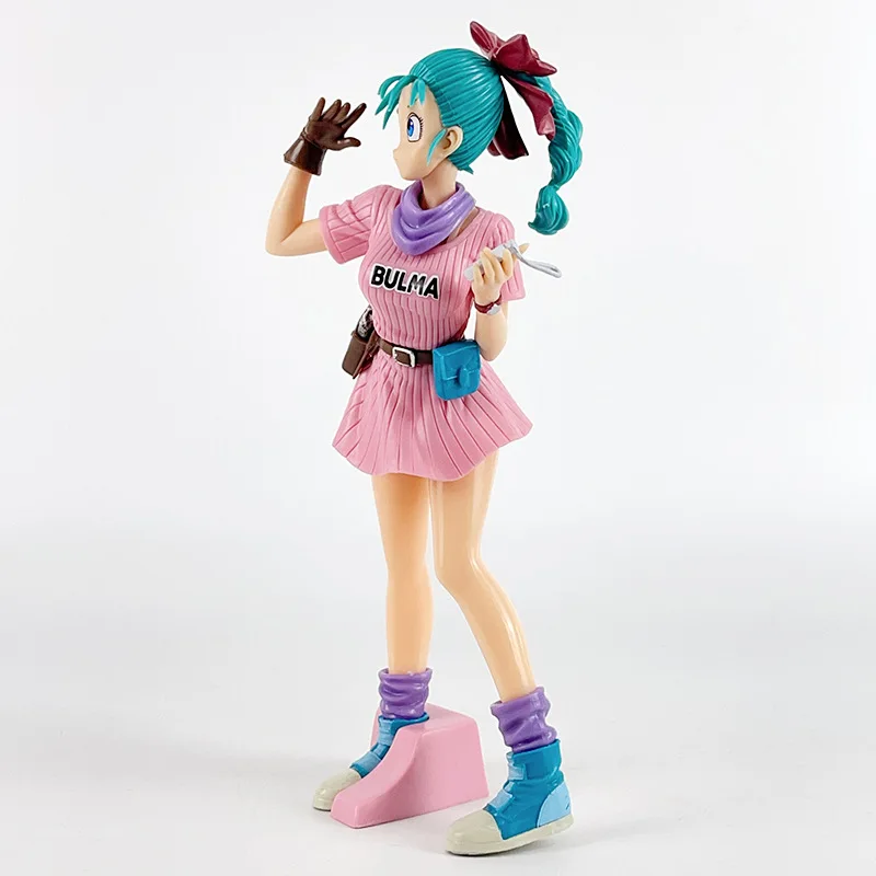 Anime Cartoon Dragon Ball Z 25cm Bulma PVC Action Figure Cute Statue Model Figurine Collectible Dolls Toy Gifts