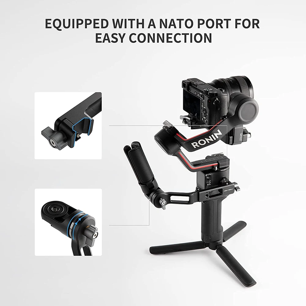 PGYTECH Mini Focus RS2 RSC2 Gimbal Handgrip Mount Adjustable Clamp For DJI Ronin RS3/Pro/Mini RSC 2 Stabilizer Monitor Bracket