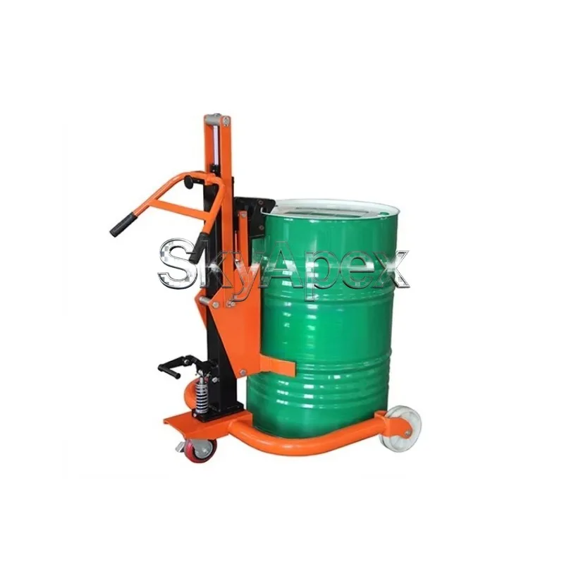 

Manual Hydraulic Oil Drum Stacker Truck Mounted Drum Lifter Hydraulic Drum Lifting Machine for Warehouse Barrel Moving & Lifting