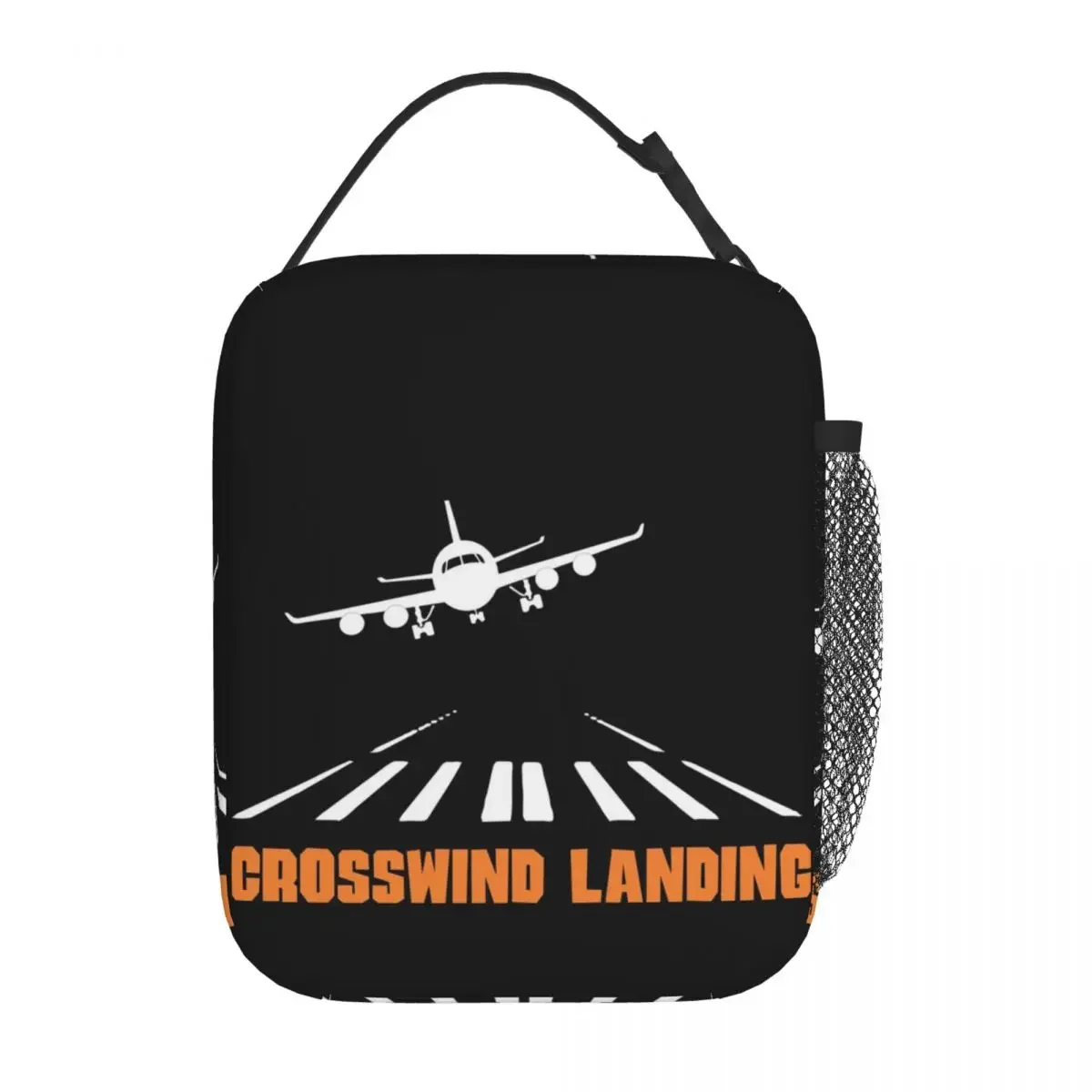 Airplane Crosswind Landing Insulated Lunch Bag for Women Kids Portable Food Boxes Thermal Lunch Box Tote
