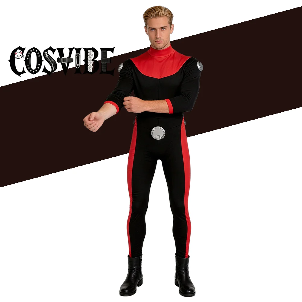 

Powerplex Scott Duvall Cosplay - Jumpsuit Costume Anime Character Halloween Masquerade Performance Clothing Adult Men