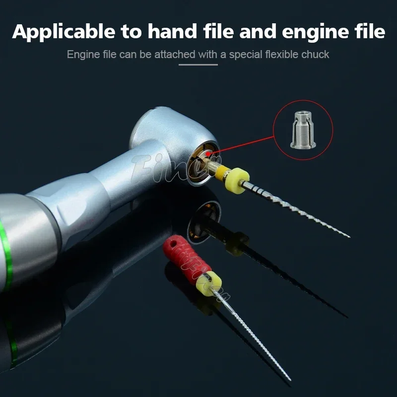 Finer Dental 10:1 Reciprocating Endo Handpiece Speed Reduction Against Contra Angle for Hand Engine File Root Canal Treatment