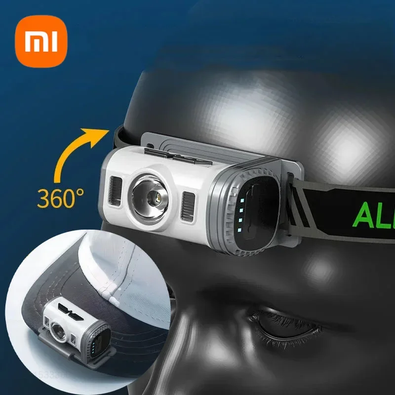 Xiaomi LED Sensor Hat Clip Lamp Waterproof Head Mounted Night Lights Rechargeable Outdoors Camping Light Night Head Flashlights