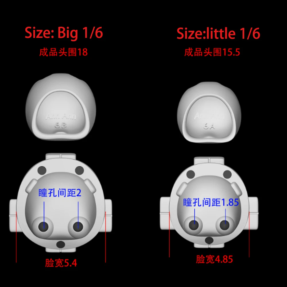 

2023 Version Big/Little 1/6 BJD Doll Head Making Tool DIY Handmade Making Doll Tools For 1/6 BJD Doll Tools