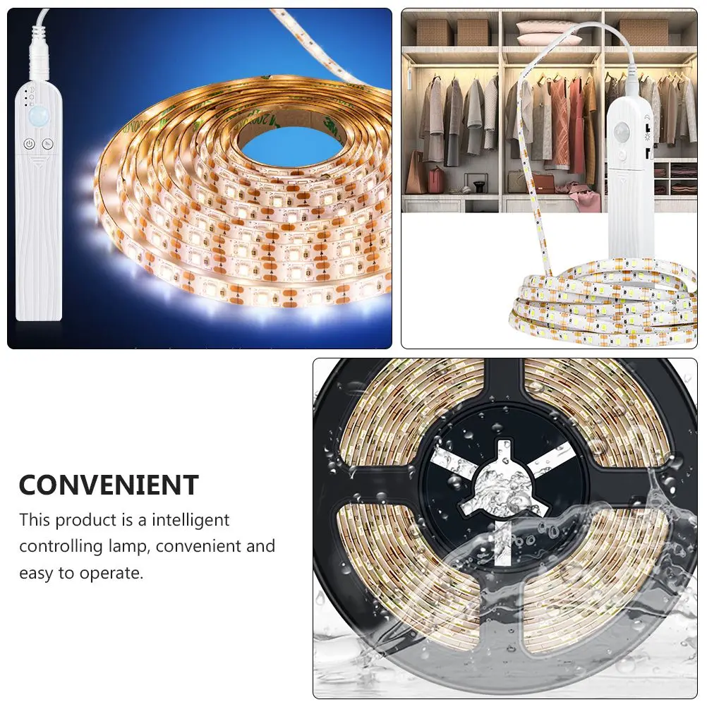 LED Induction Water Proof Light Bar Waterproof Flexible Strip Motion Sensor Bathroom Closet Lamp LED Lighting Solution