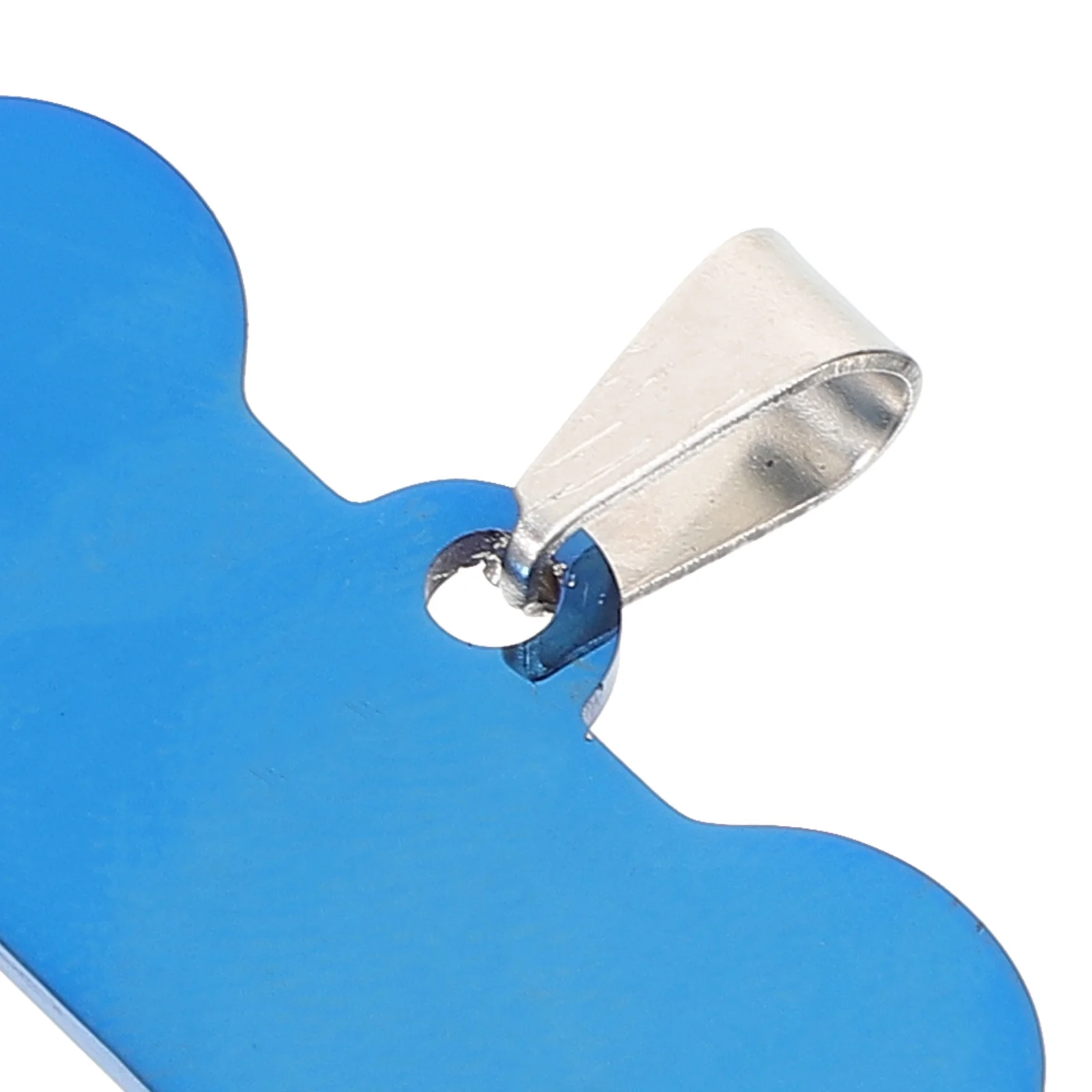 

4Pcs Customizable Dog Tag Pendant Stainless Steel Id Tags for Pets with Smooth Surface Suitable for Small Animals