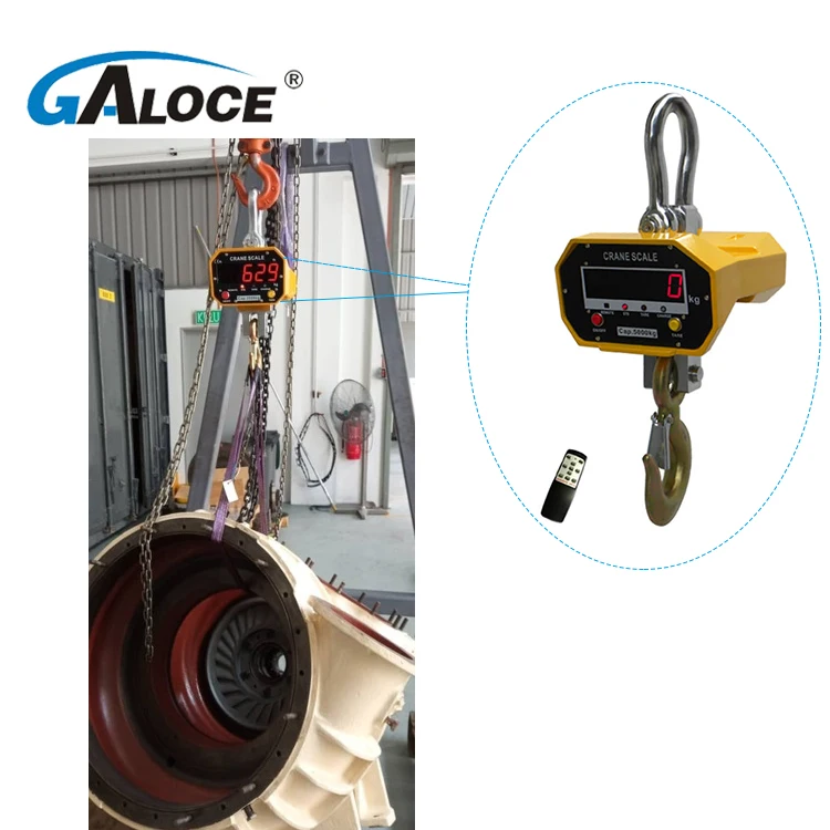 Bezprzewodowa cyfrowa waga dźwigowa GSP910 OCS 1000 kg 5000 kg