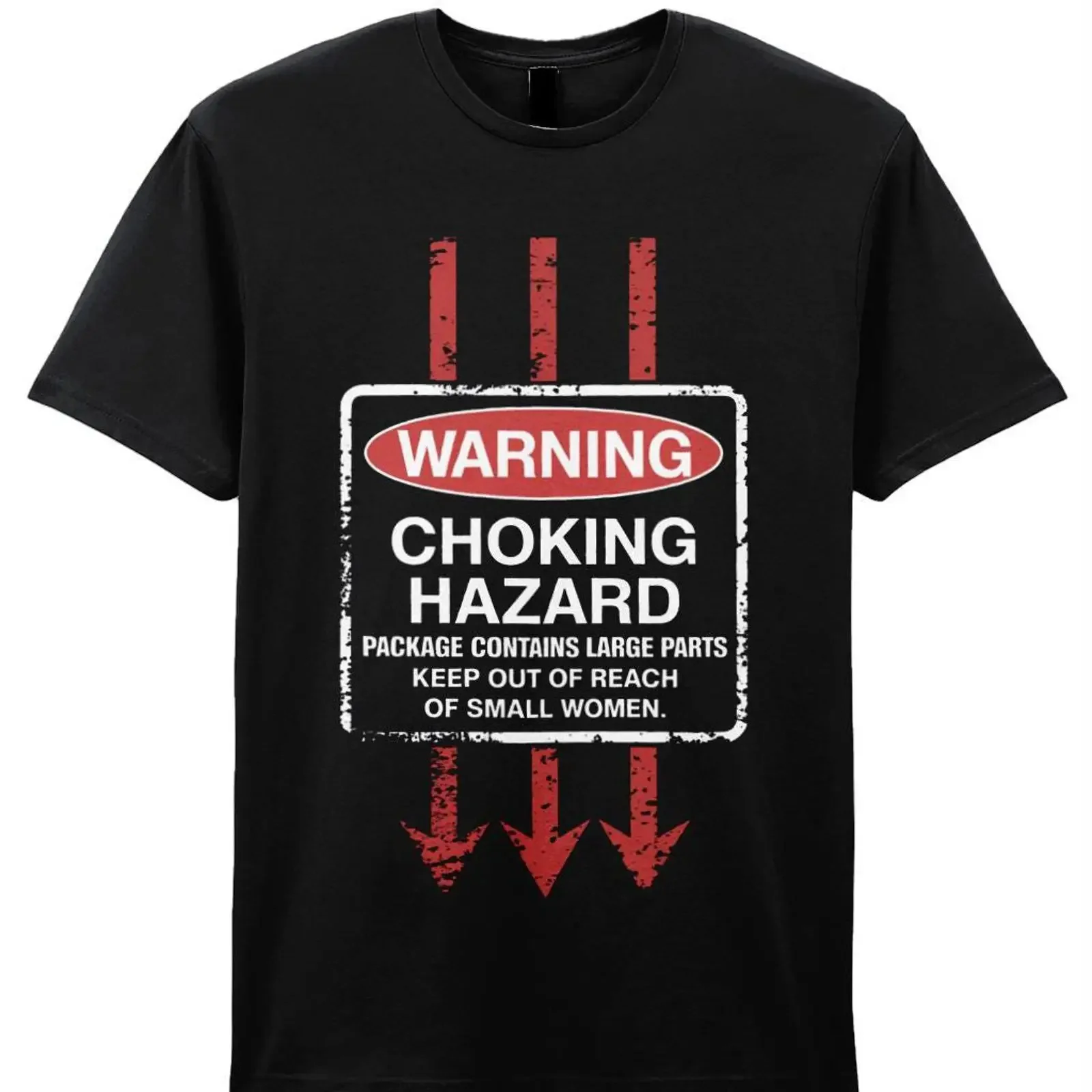 Choking Hazard T Shirt For Big Parts Even Bigger Laughs vintage Washed streetwear fashion Slightly graphic
