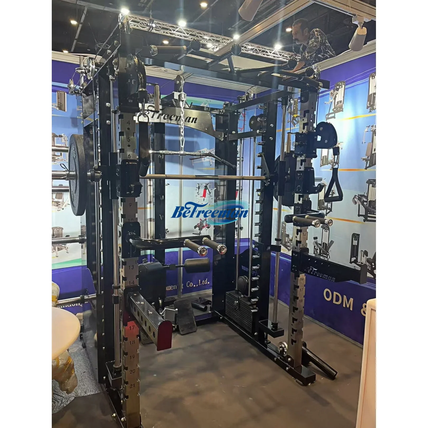 Freeman Popular All-in-one Commercial Use Multi Functional Smith Machine Strength Training Power Rack Indoor( ON Exhibition)