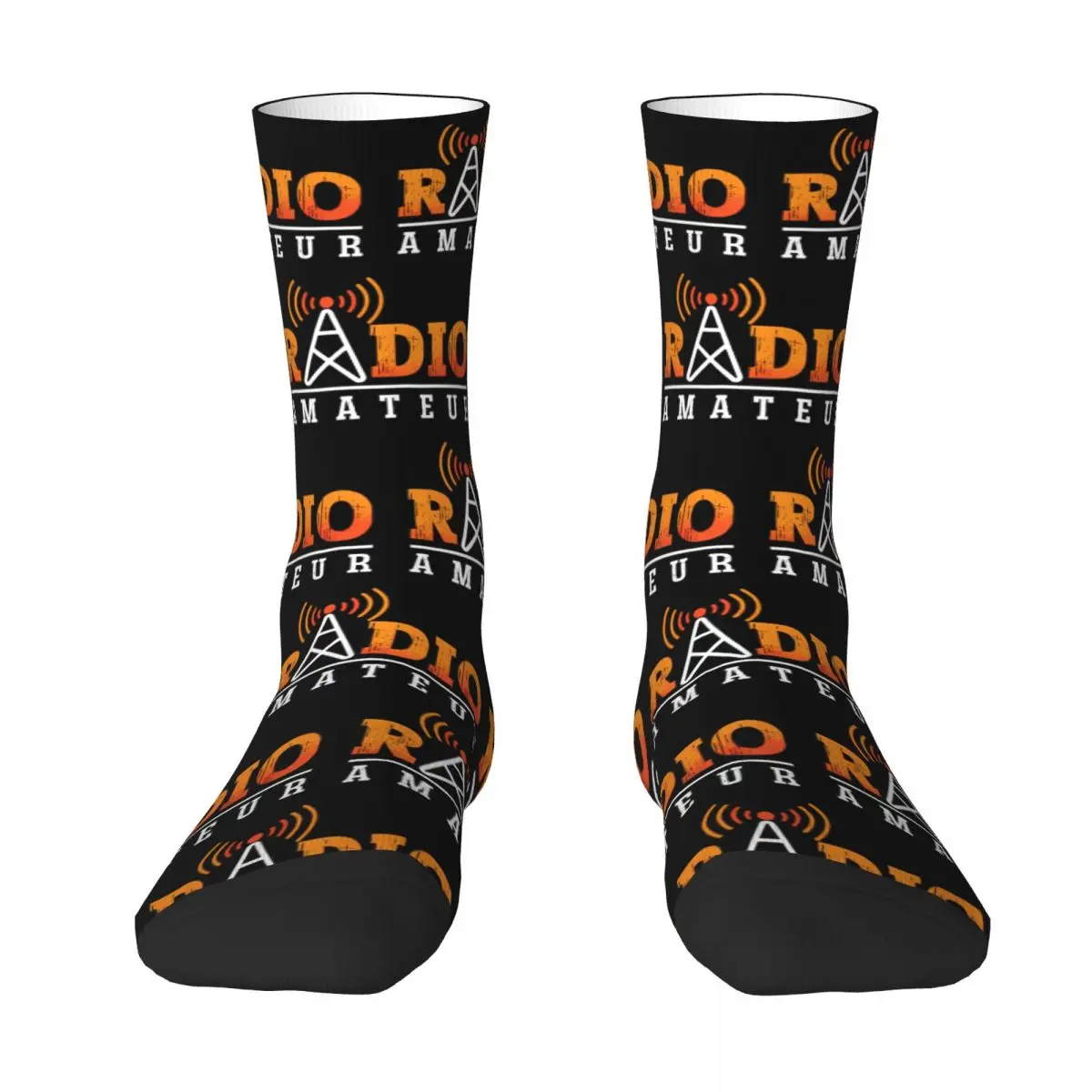 Novelty Men Women Socks Ham Radio Amateur Loves Wear Comfortable Antenna Ham Radio Operator All Season Socks