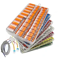 Combinación de conectores de cable, 86 Uds., bloque de terminales compacto Universal, Terminal de cable de iluminación, ecualizador de cable enchufable para el hogar