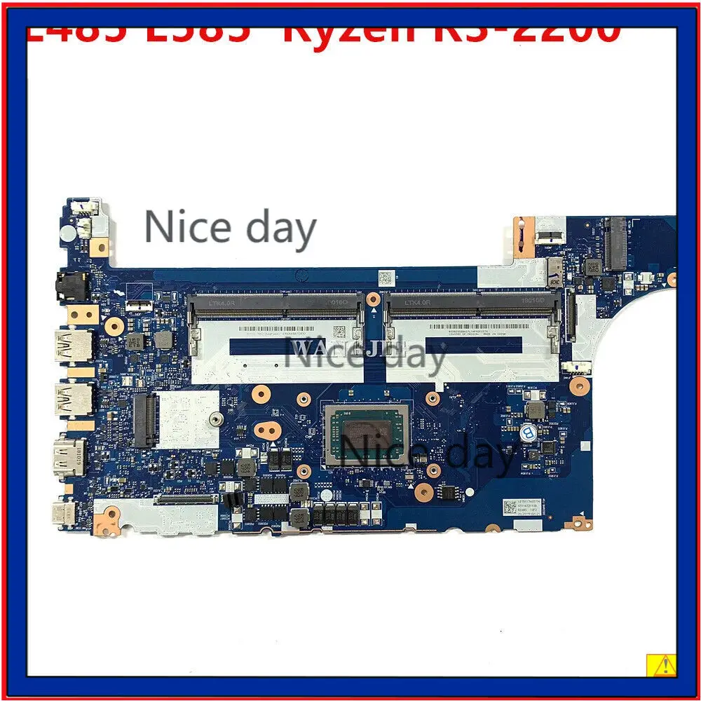 

For Lenovo Thinkpad E485 E585 Motherboard NMB531 With Ryzen R7-2700 R3-2200 CPU