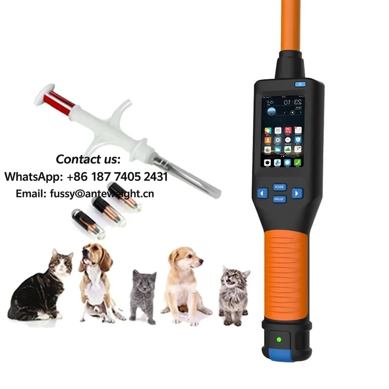 

2026 Long Stick Sheep Ear Tag Handheld Scanner 134.2khz Fdx/Hdx Cattle Rfid Reader Animal Ear Tag Stick Chip Scanner