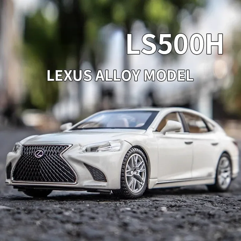 1:32 LEXUS LS500H Alloy Car Model Diecast Toy Metal Car Sound & Light Model Interior Decorations Collection Gift For Boys A779