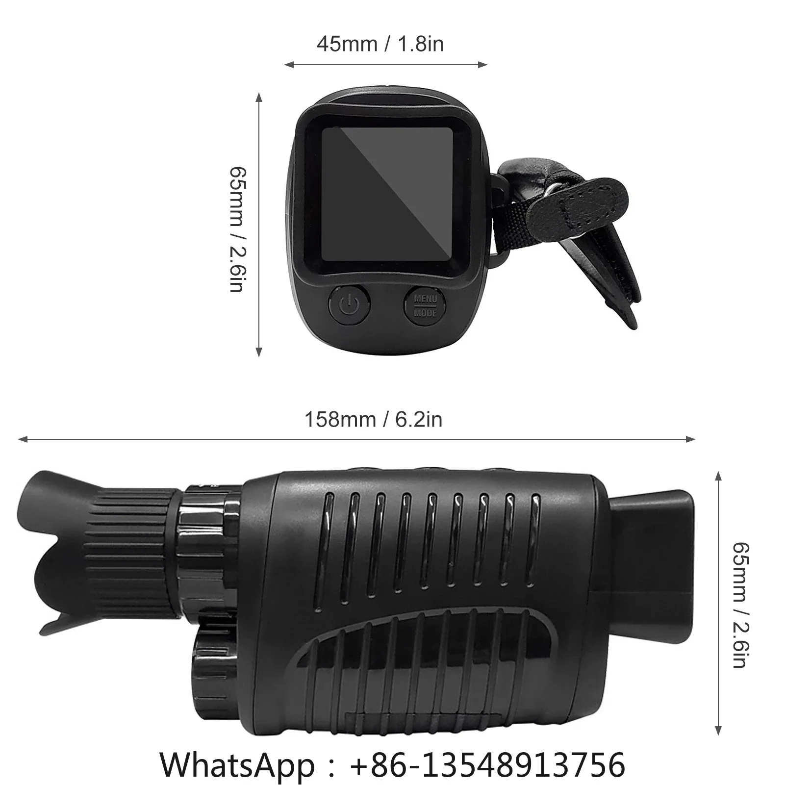 

Infrared night monocular night vision telescope high definition handheld digital glasses imager monocular