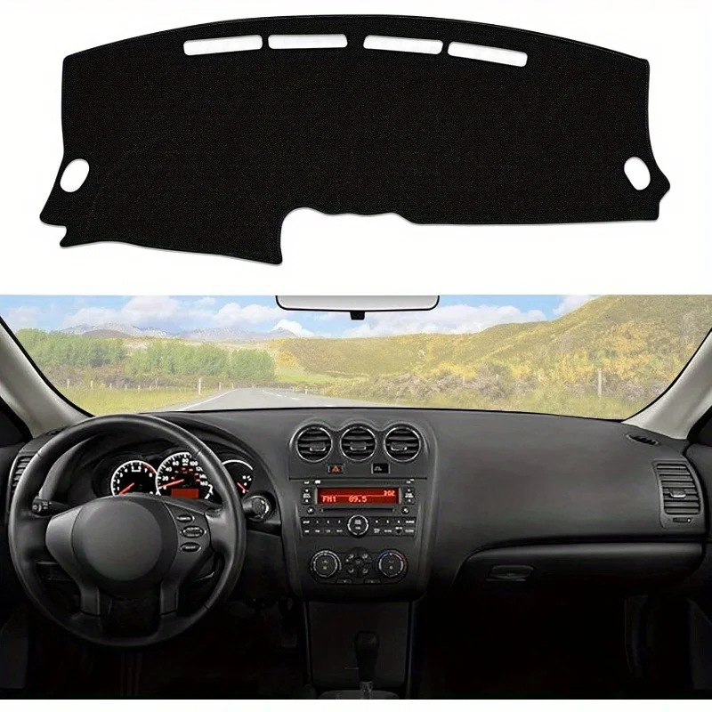 سجادة غطاء لوحة القيادة متوافقة مع ألتيما 2007-2012 (أسود)