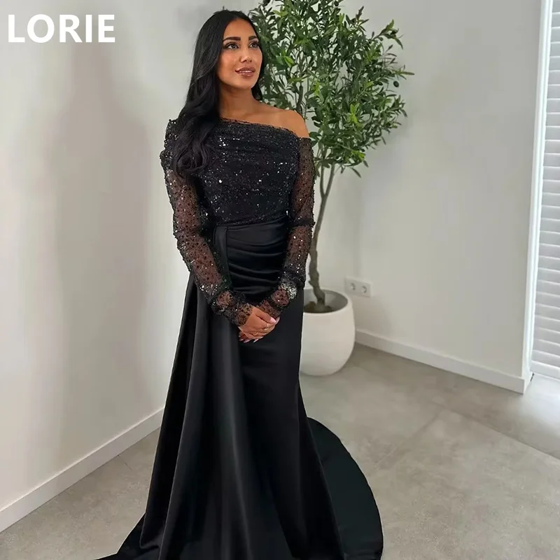 

LORIE Black A-line Applique Bridesmaid Dress Off Shoulder Backless Bridsmaid Dresses Sisters Group Bridesmaid Customized 2025