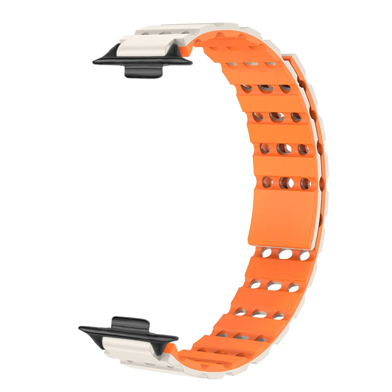 Для Huawei Fit3 ремешок для часов с воздушным отверстием силиконовый магнитный ремешок для часов быстросъемный устойчивый к поту дышащий спортивные умные часы для мужчин и женщин