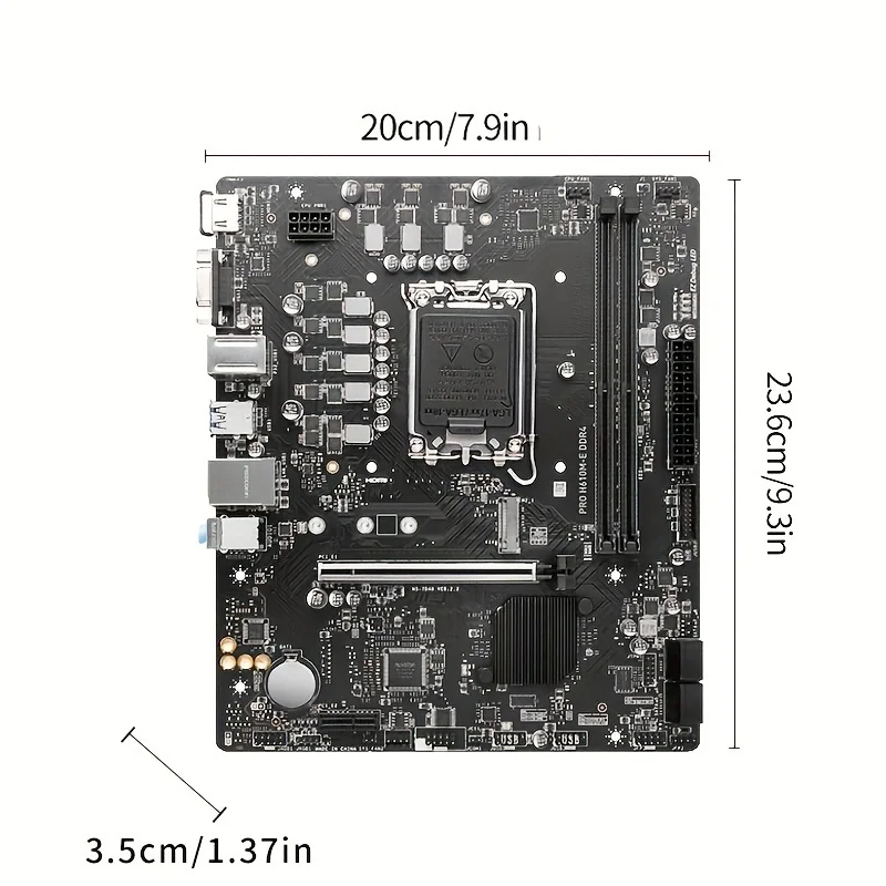 اللوحة الأم MSI PRO H610M-E DDR4 تدعم وحدة المعالجة المركزية 12400F/12490F/13400F(INTEL H610/LGA 1700)