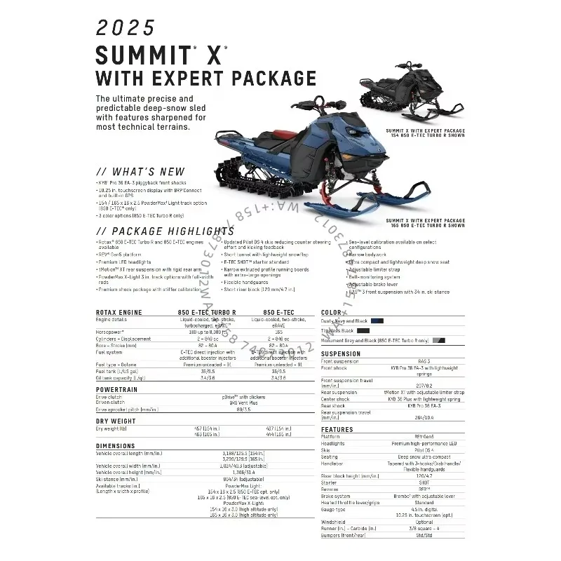 Chinese Brands Brp Ski Doo Backcountry Adrenaline Sport 850Cc Snowm Obile 2025 …