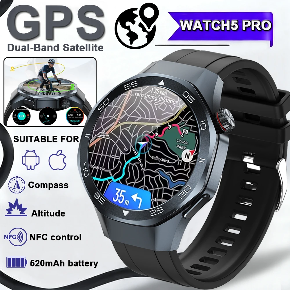 

Новые водонепроницаемые спортивные умные часы с GPS-позиционированием 3ATM, 1,53-дюймовый AMOLED HD-экран, мониторинг здоровья, Bluetooth-вызов, умные часы для мужчин