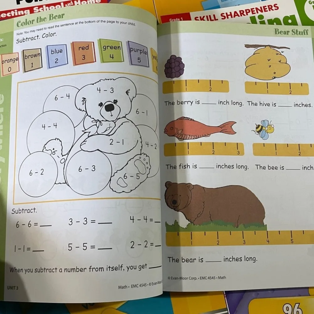 Evan-Moor Skill Sharpeners Grade Set PK-G6 Kindergarten Primary School Class English Teaching Book Textbook Reading Science Math