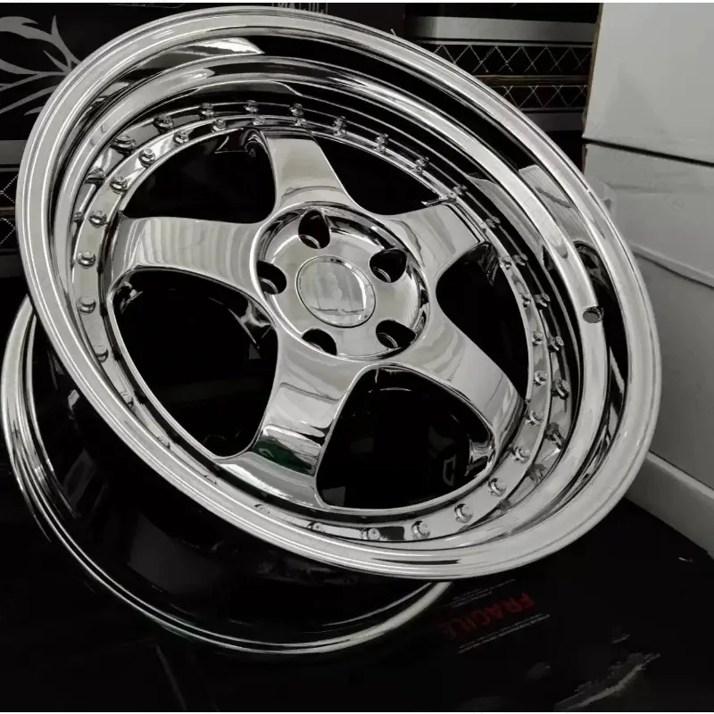 18-Inch Aluminum Alloy Five-true Blank Electroplating Chrome-plated Modified Wheel Hub for Low Lying Pneumatic Wide Body