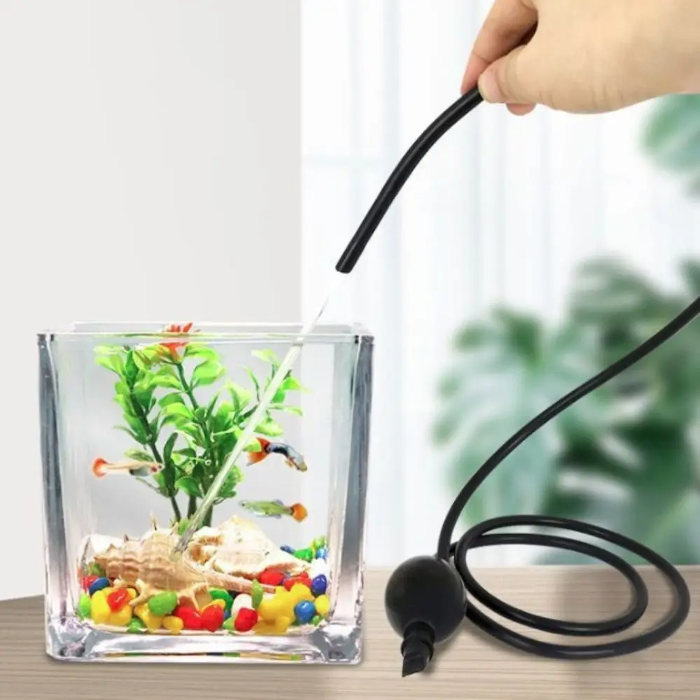 Manual Aquarium Water Changer Siphon Pump Non-clogging Efficient Fish Tank Waste Remover Wear-resistant Hose Professional