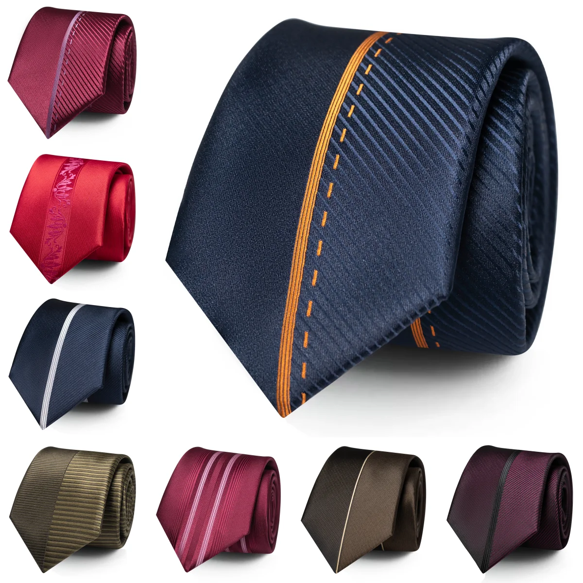 Classic Striped Men's Tie, Suitable for Business and Weddings, a Suit Accessory, a Birthday Gift for Boyfriend or Father
