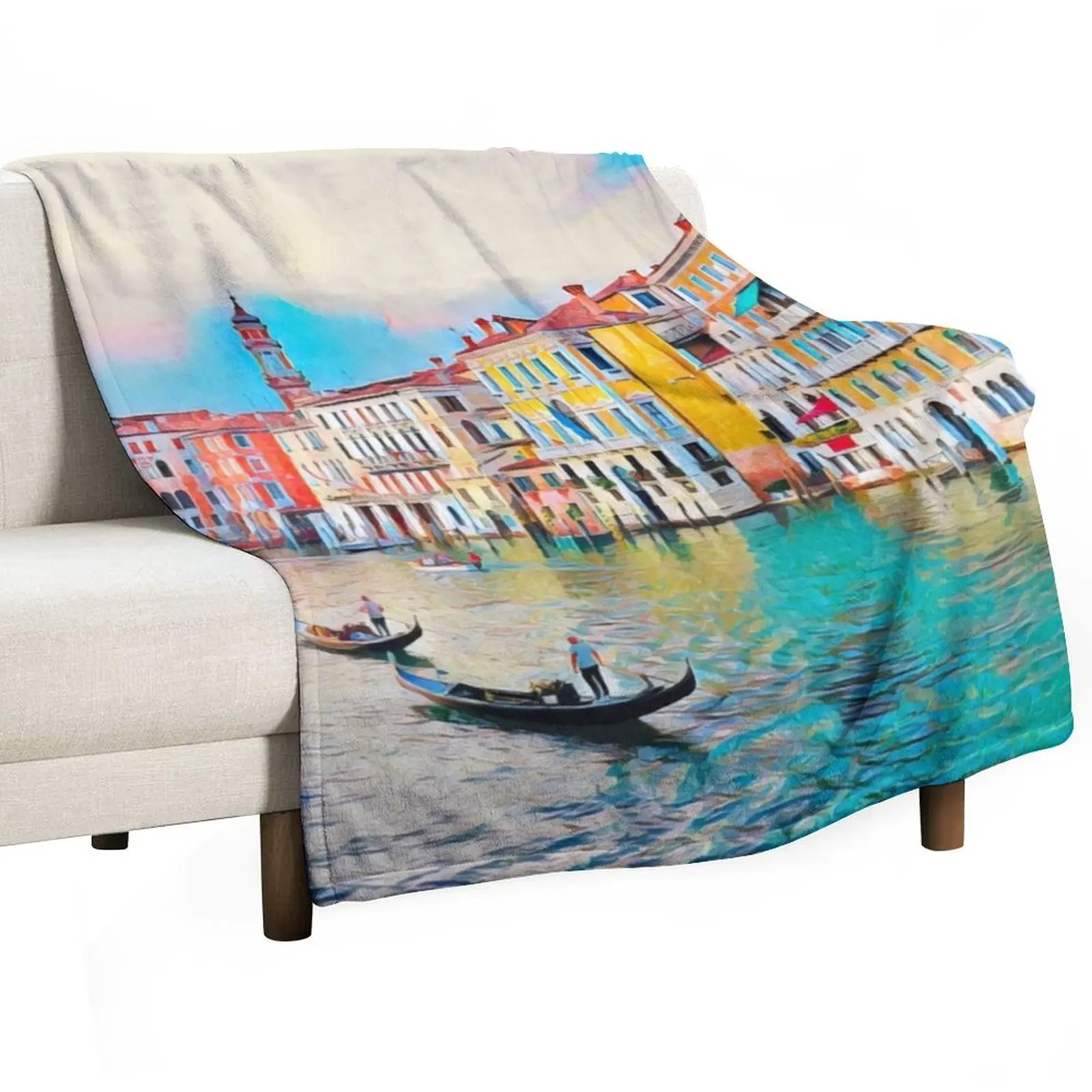 Venice Italy Throw Blanket Designers sofa bed Cute Bed Blankets 3
