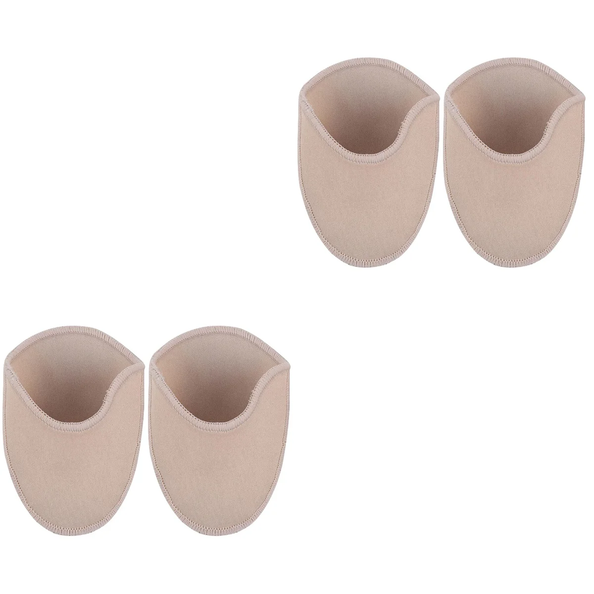 2 Pairs Women Slippers Dance Socks Foot Toe Protector Elasticity Caps Ballet Women's