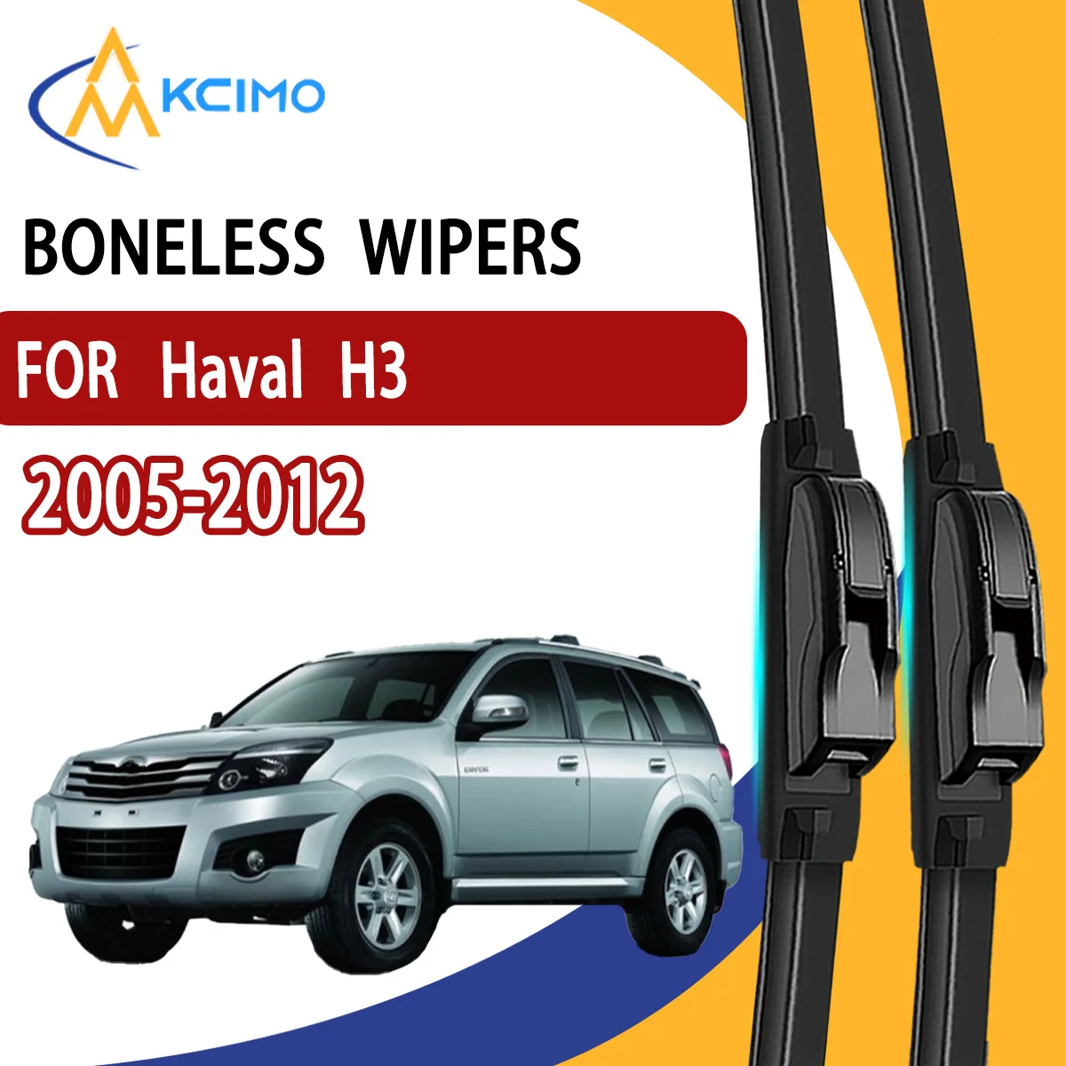 

2Pcs Front Windshield Wiper Blades For Haval H3 2005-2012 Windscreen Window Car Accessories